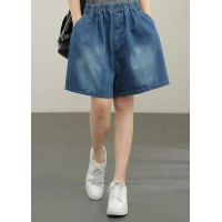 Chic Navy Cotton pockets hot pants  Pants Summer